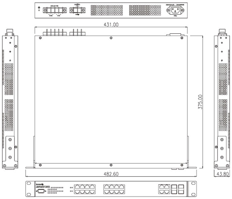 Korenix������˼(������Ӽ��F(tu��n)) JetNet 5720G-8P 16+4G�C(j��)��ʽ�W(w��ng)����IEEE802.3at�߹���PoE���I(y��)��̫�W(w��ng)���Q�C(j��)����8 PoE�˿�
